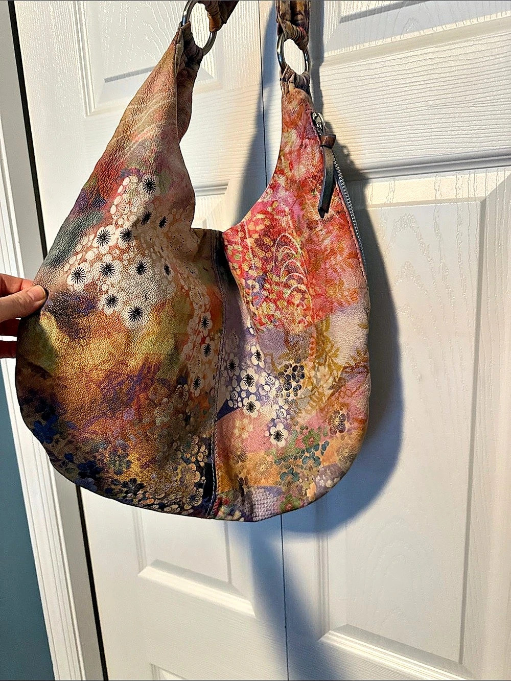 Floral Multicolor Hobo Bag